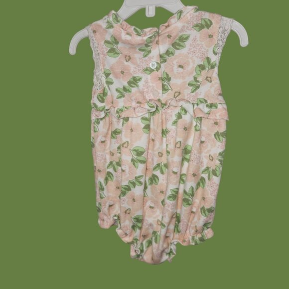 Nichole Miller Pink Florel Onesies with Ruffles size 18 Months - Picture 2 of 3